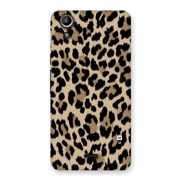 Brown Leapord Print Back Case for Micromax Canvas Selfie Lens Q345