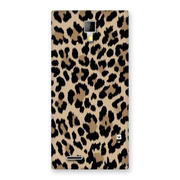 Brown Leapord Print Back Case for Micromax Canvas Xpress A99
