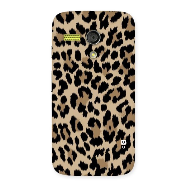 Brown Leapord Print Back Case for Moto G