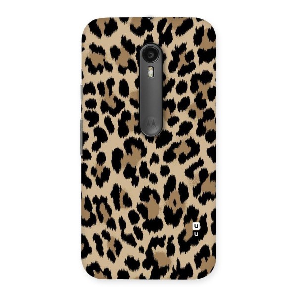 Brown Leapord Print Back Case for Moto G Turbo