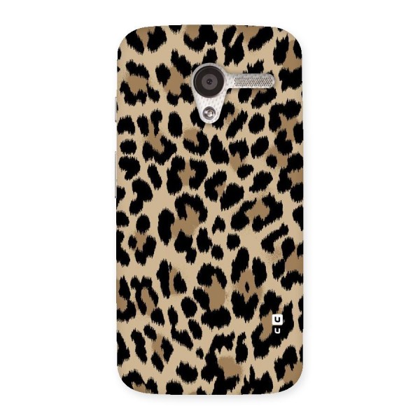 Brown Leapord Print Back Case for Moto X