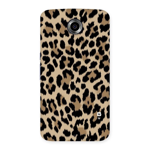 Brown Leapord Print Back Case for Nexsus 6