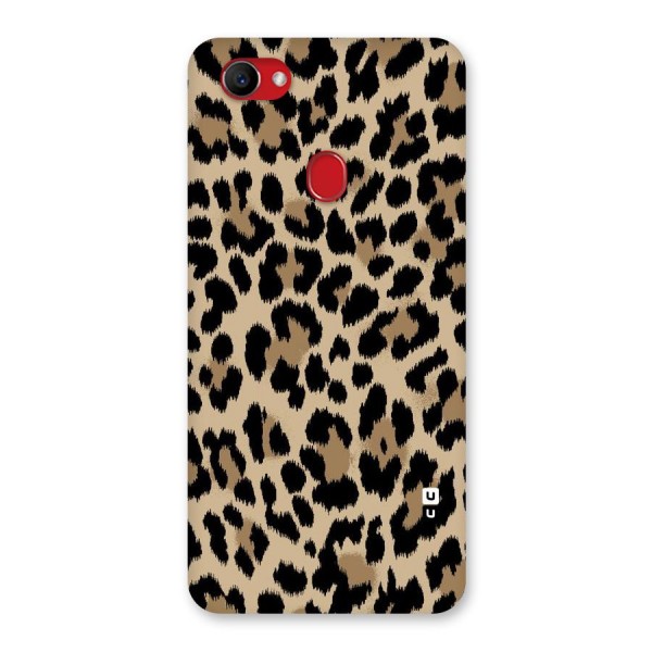 Brown Leapord Print Back Case for Oppo F7