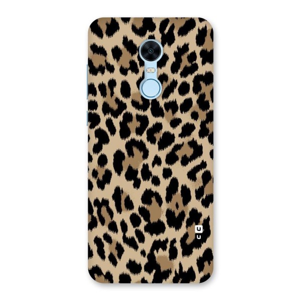 Brown Leapord Print Back Case for Redmi Note 5