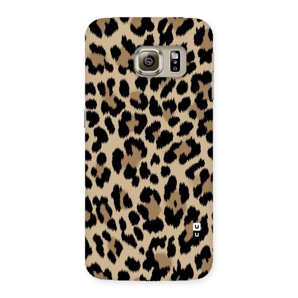 Brown Leapord Print Back Case for Samsung Galaxy S6 Edge