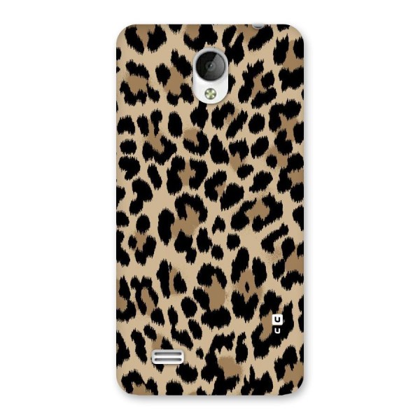 Brown Leapord Print Back Case for Vivo Y21