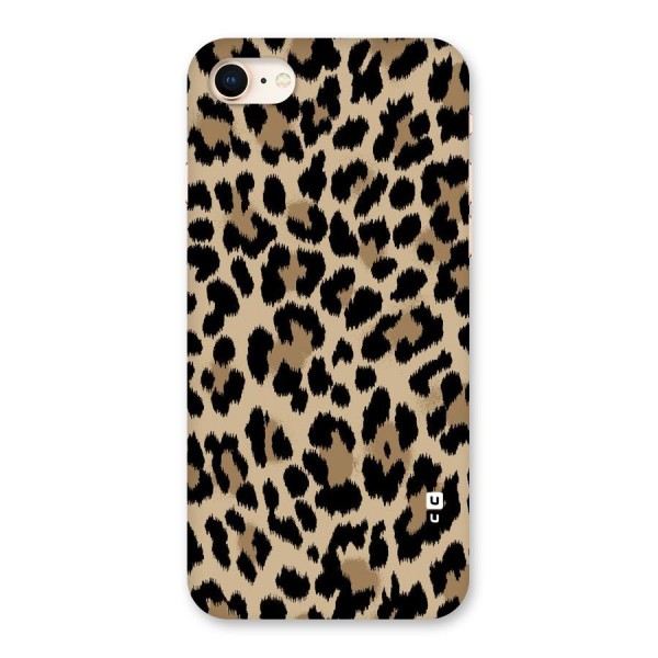 Brown Leapord Print Back Case for iPhone 8