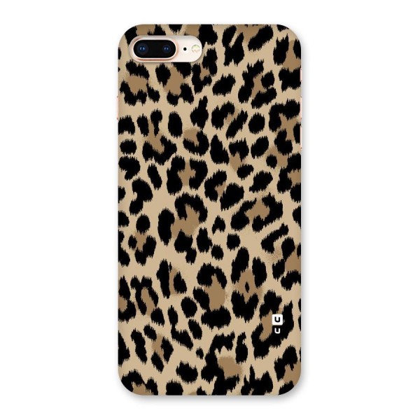 Brown Leapord Print Back Case for iPhone 8 Plus
