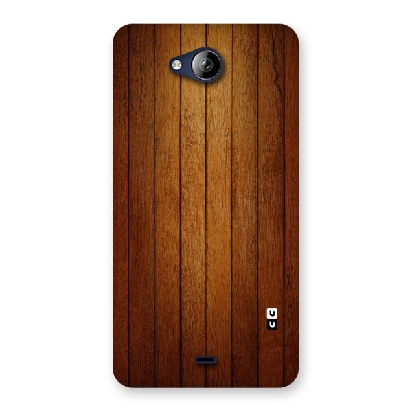 Brown Wood Design Back Case for Canvas Play Q355