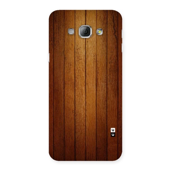 Brown Wood Design Back Case for Galaxy A8