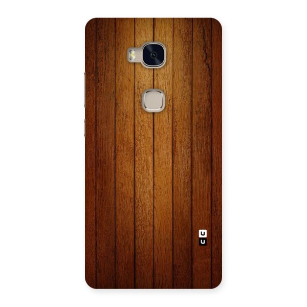 Brown Wood Design Back Case for Huawei Honor 5X
