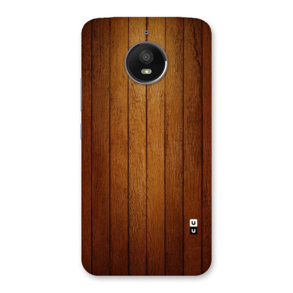 Brown Wood Design Back Case for Moto E4 Plus