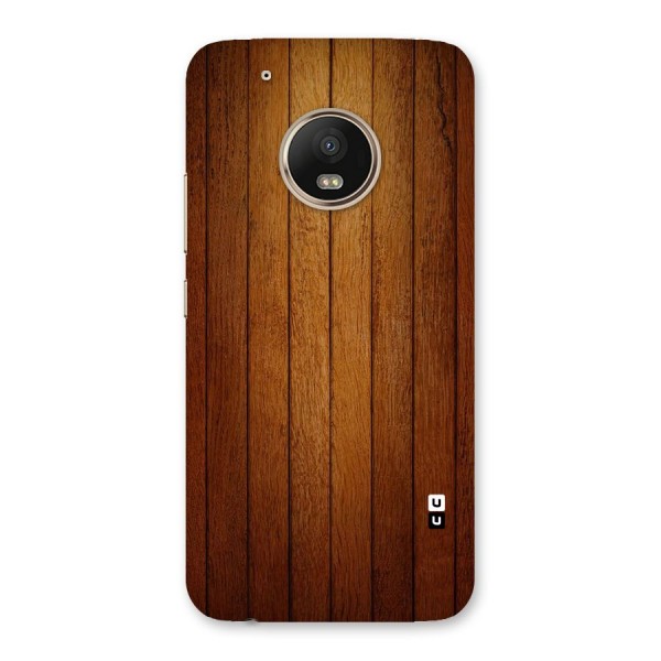 Brown Wood Design Back Case for Moto G5 Plus