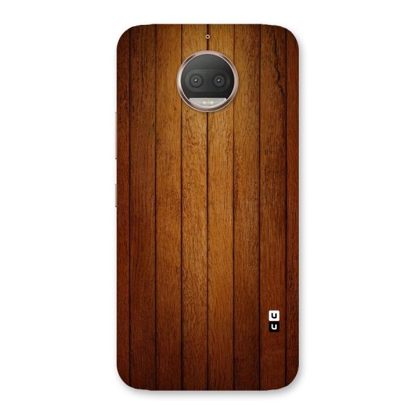 Brown Wood Design Back Case for Moto G5s Plus