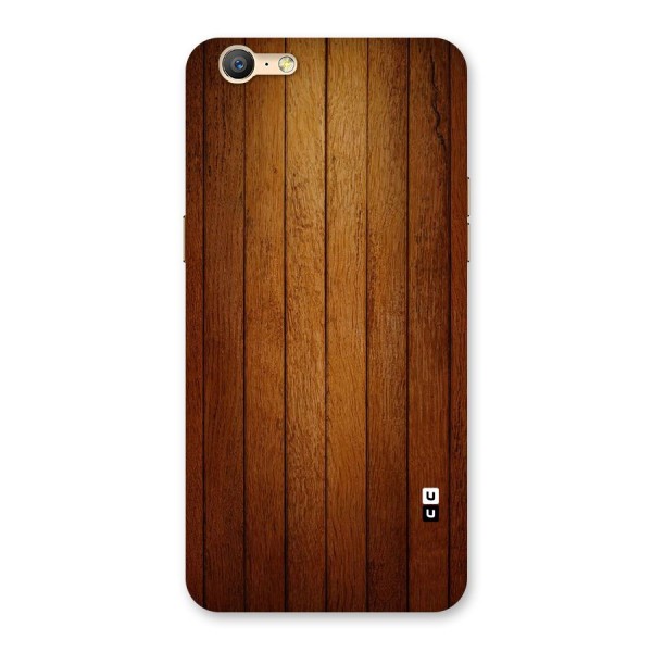 Brown Wood Design Back Case for Oppo A57