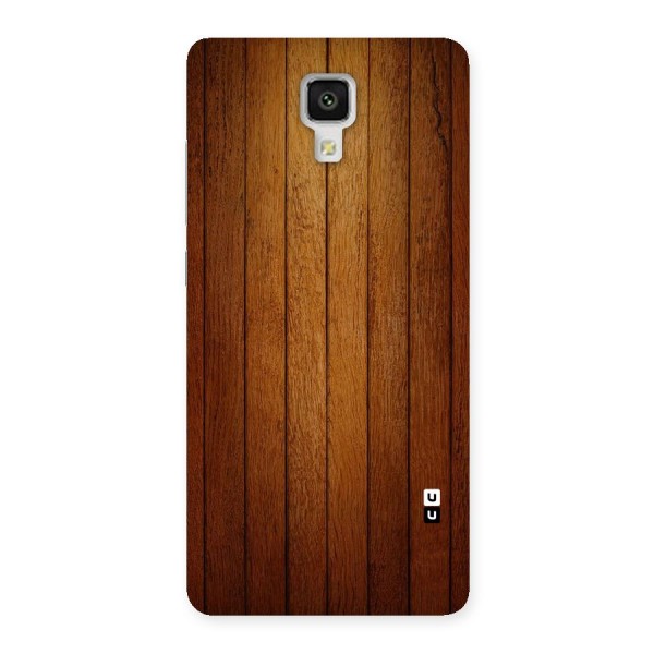 Brown Wood Design Back Case for Xiaomi Mi 4