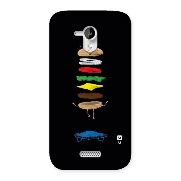 Burger Jump Back Case for Micromax Canvas HD A116