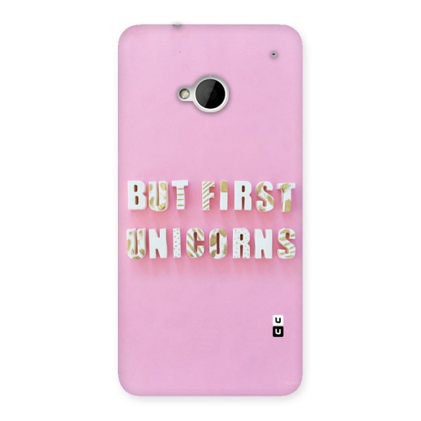 But First Unicorns Back Case for HTC One M7