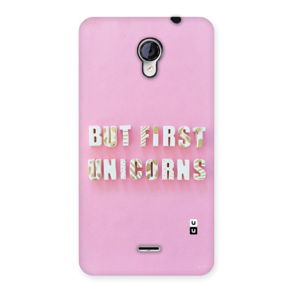 But First Unicorns Back Case for Micromax Unite 2 A106