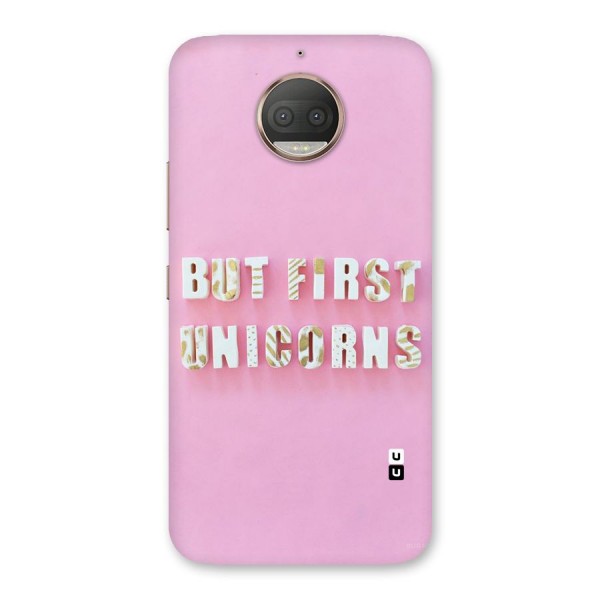 But First Unicorns Back Case for Moto G5s Plus