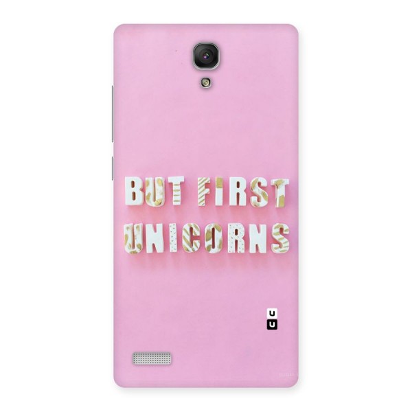 But First Unicorns Back Case for Redmi Note