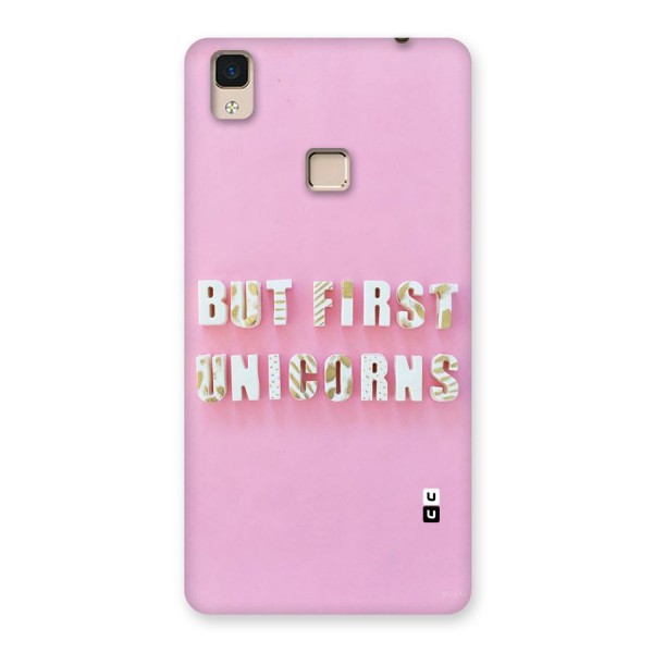 But First Unicorns Back Case for V3 Max