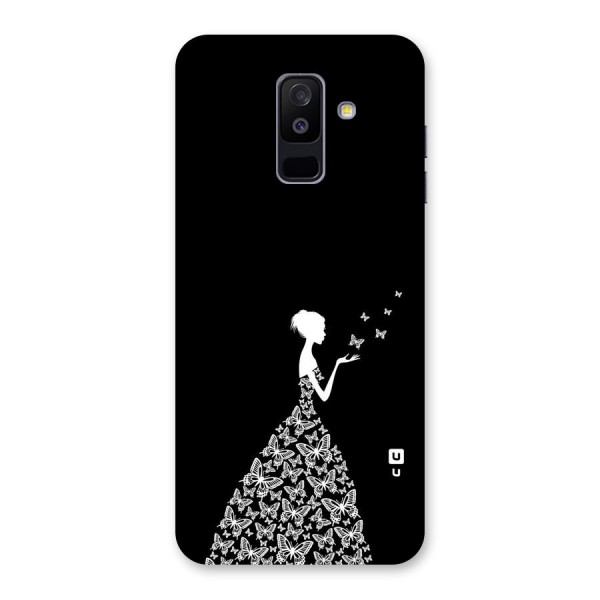 Butterfly Dress Back Case for Galaxy A6 Plus