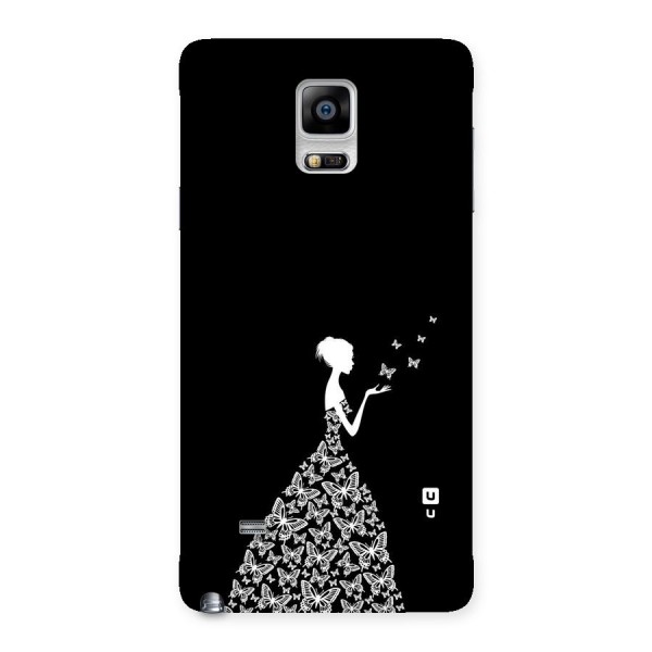 Butterfly Dress Back Case for Galaxy Note 4