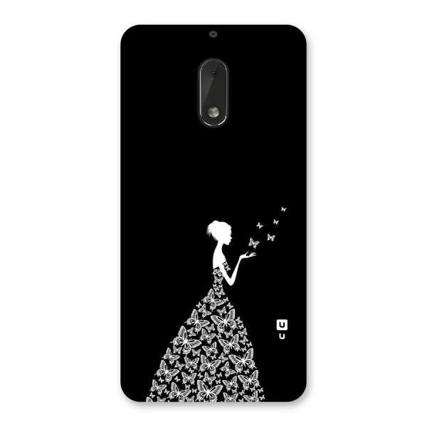 Butterfly Dress Back Case for Nokia 6