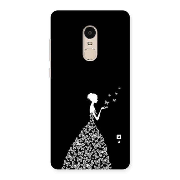 Butterfly Dress Back Case for Xiaomi Redmi Note 4