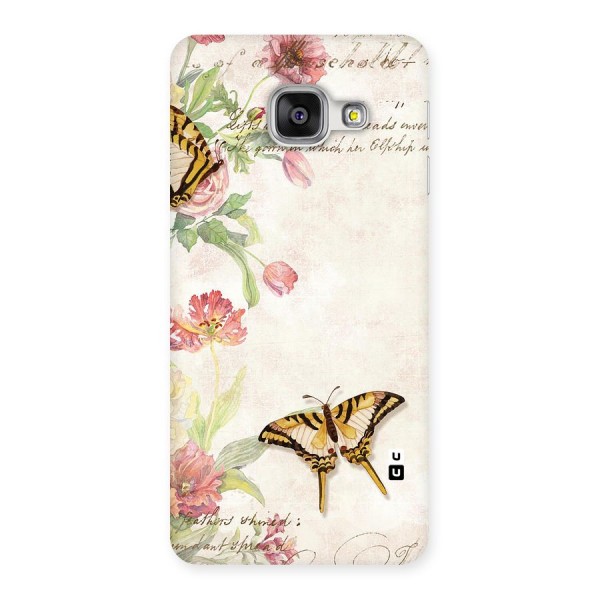 Butterfly Floral Back Case for Galaxy A3 2016