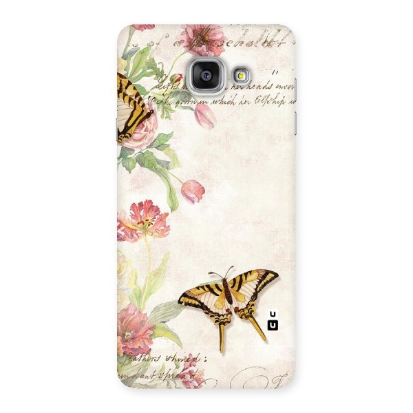 Butterfly Floral Back Case for Galaxy A7 2016