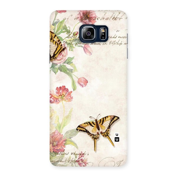 Butterfly Floral Back Case for Galaxy Note 5