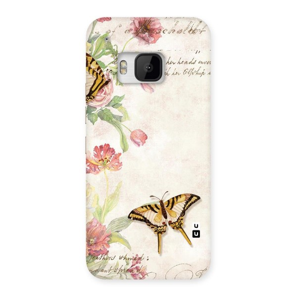 Butterfly Floral Back Case for HTC One M9