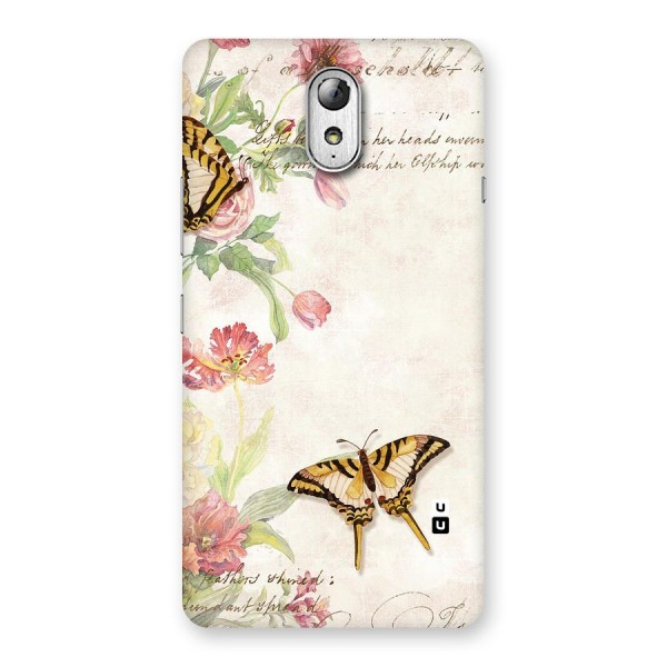 Butterfly Floral Back Case for Lenovo Vibe P1M