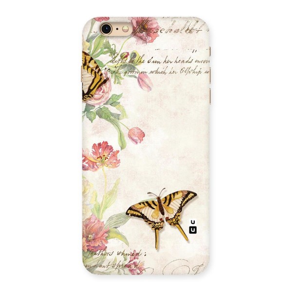 Butterfly Floral Back Case for iPhone 6 Plus 6S Plus