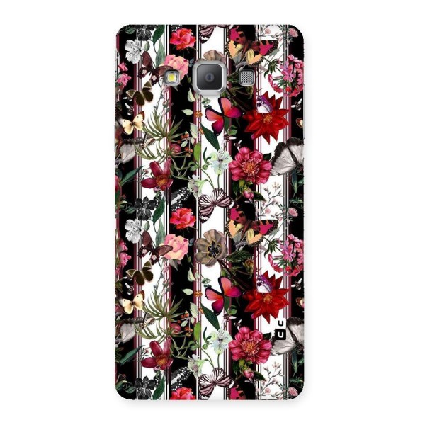 Butterfly Flowers Back Case for Galaxy A7