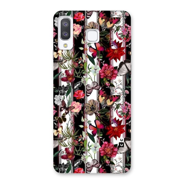 Butterfly Flowers Back Case for Galaxy A8 Star