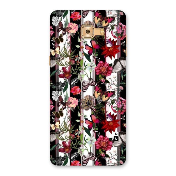 Butterfly Flowers Back Case for Galaxy C9 Pro