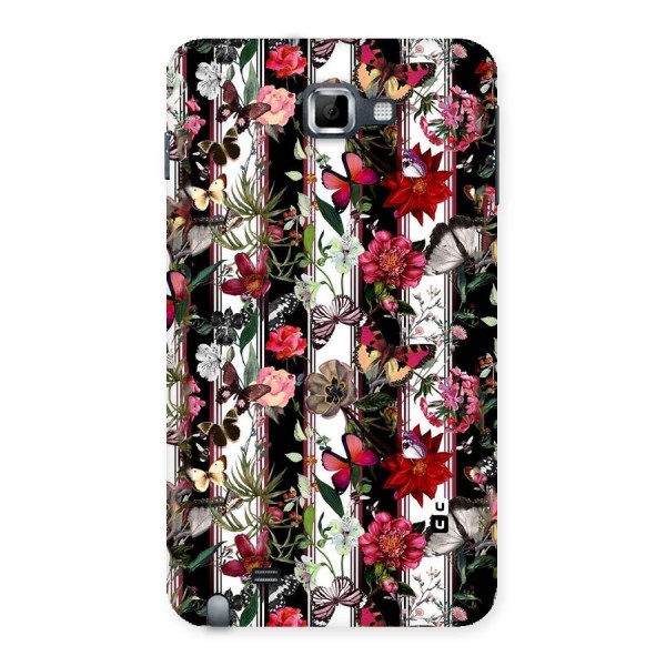 Butterfly Flowers Back Case for Galaxy Note