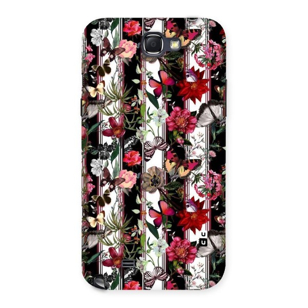 Butterfly Flowers Back Case for Galaxy Note 2