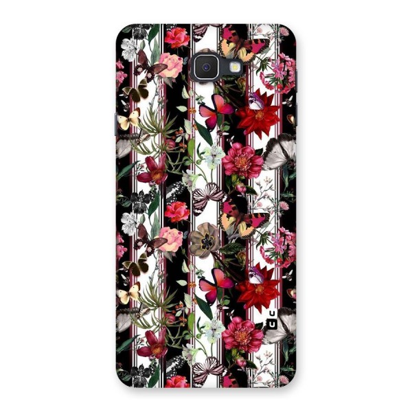 Butterfly Flowers Back Case for Galaxy On7 2016