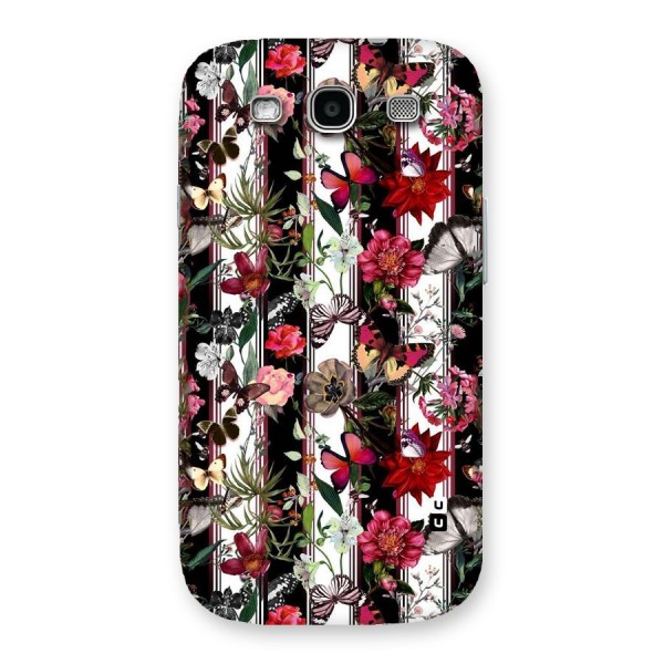 Butterfly Flowers Back Case for Galaxy S3