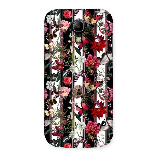 Butterfly Flowers Back Case for Galaxy S4 Mini