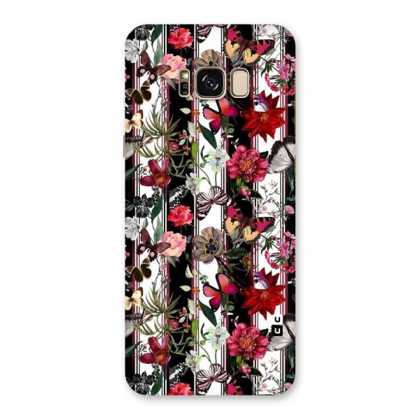 Butterfly Flowers Back Case for Galaxy S8 Plus