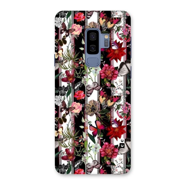 Butterfly Flowers Back Case for Galaxy S9 Plus