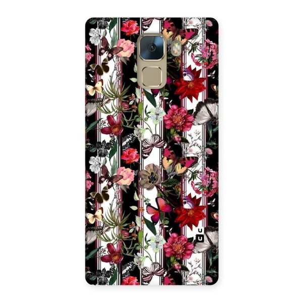 Butterfly Flowers Back Case for Huawei Honor 7