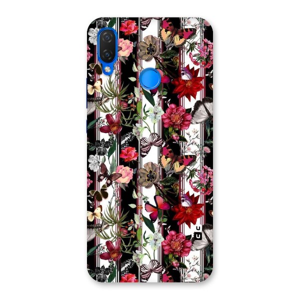 Butterfly Flowers Back Case for Huawei P Smart+