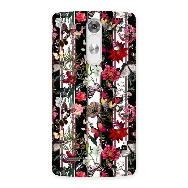 Butterfly Flowers Back Case for LG G3 Beat