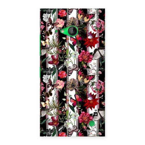 Butterfly Flowers Back Case for Lumia 730